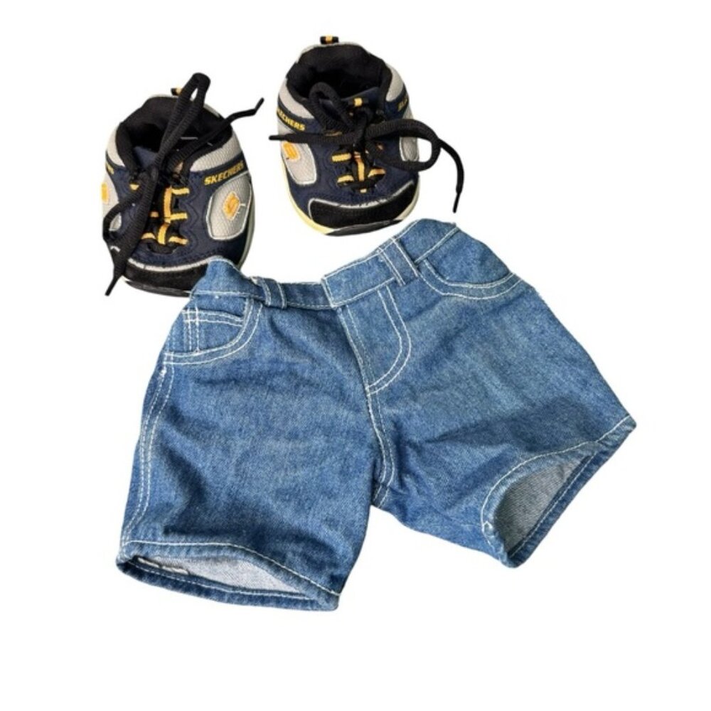 Build A Bear Workshop Denim Shorts and Converse Shoes